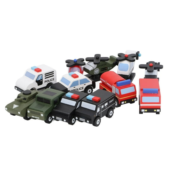 Miniature Cars Plane Toy, Policed Series Various Styles Safe Simulation Car Plane Toy For Early Education For Kids