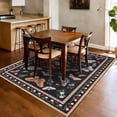thumbnail image 3 of Washable Area Rug 5'x7', Non Slip Washable Rug for Living Room, Animal Butterfly Print Indoor Soft Carpet for Bedroom, Dining Room, 3 of 7