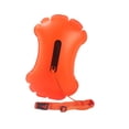 thumbnail image 2 of natación, flotador remolque, bolsa playa para exteriores, saco flotante impermeable, bolsa deriva para entrenamiento natación en Naranja, 2 of 8