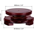 thumbnail image 2 of PATIKIL Planter Display Stand, 3.5 Inch Dia Round Bonsai Stand Imitation Wood Style Rotatable Home Decor Display for Table Lamp Teapot Base, 2 of 7