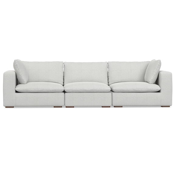 Simpli Home Jasmine 3-Seater Modular Sofa in Performance Fabric
