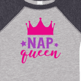 thumbnail image 4 of Inktastic Nap Queen, Crown, Stars - Pink Purple Girls Baby Bodysuit, 4 of 5