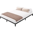 thumbnail image 3 of Ourlova 8 Inch Full Metal Platform Bed Frame- Low Profile- Sturdy Mattress Foundation- Noise-Free- Easy Assembly- Black, 3 of 8