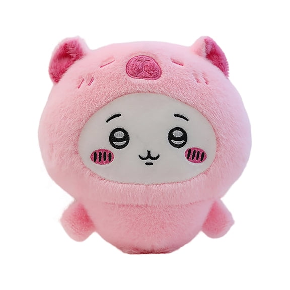 BOSALY Cartoon Chiikawa Plush Toys in Pink Capybara Suit, 9.8" Lovely Character Chiikawa Stuffed Animals, Soft & Huggable Plushies - Sleeping Companion, Halloween Christmas Gifts & Decors