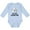 AE-Light Blue, variant on Inktastic Raccoon My Bibi Loves Me Boys or Girls Long Sleeve Baby Bodysuit