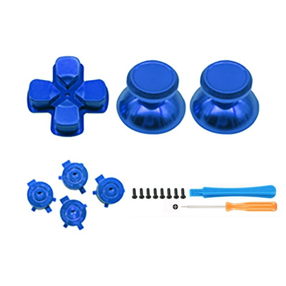 Botones ABXY y D-pad metálicos mejorados para mando de PS5: kit de recambio premium para una mayor precisión y durabilidad