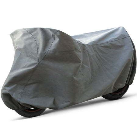 Premium Motorcycle Cover - in-Door 2 Layers - Economical Alternative - Ready-Fit Semi Glove Fit - Fits up to 120" Inches by OxGord