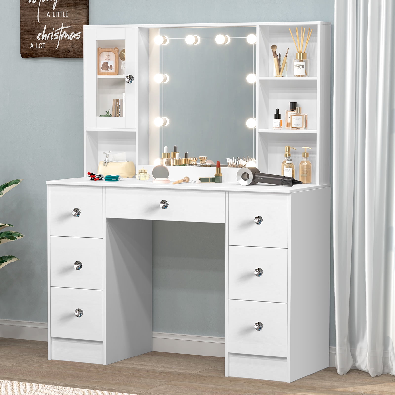 照明付き化粧台-Dressing table with lighting Amazon.com: ANWBROAD 51.8