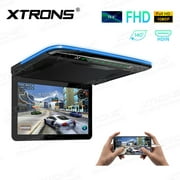XTRONS 1920x1080 13.3 inch Resolution FHD Screen Car Roof Monitor Flip Down Overhead Multimedia Car Ceiling Over Head Video Display with USB SD HDMI Port (No DVD Drive)