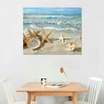 thumbnail image 2 of Nawypu  Seashell Seascape Giclee Pictures Photo Canvas Prints on Modern Stretched and Framed Canvas Wall Art Sea Beach Pictures Artwork for Home Decor wall art, 2 of 6