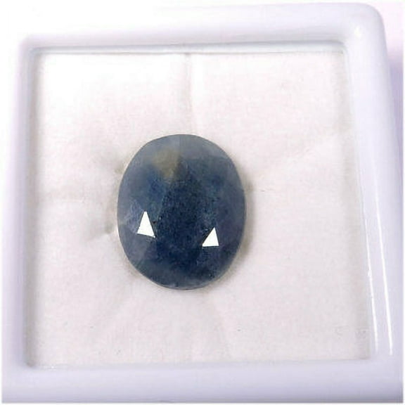 Certified 14.20Cts Brilliant Natural Blue Sapphire Oval Cut Loose Gemstone