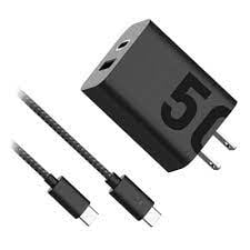 Cargador de PARED Motorola Doble Puerto USB-C y USB-A Carga Rapida Turbo Power 50W SJMC501