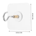 thumbnail image 2 of USHOBE 4pcs Small Adhesive Hooks Vinyl Siding for Hanging Wind Chimes Ceiling Hooks Homeowners, 2 of 8