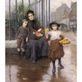 thumbnail image 2 of Thomas Benjamin Kennington 20x22 Gold Ornate Framed and Double Matted Museum Art Print Titled - The Pinch of Poverty (1889), 2 of 4