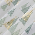 thumbnail image 3 of No. 918 Balsam 1-Piece Christmas Tree Sheer Rod Pocket Curtain Panel, 37"x84", Pine Green, 3 of 7