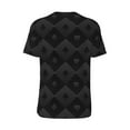 thumbnail image 3 of Haiem Hip Hop Hipster Baseball Jersey Button Down Shirts Sports Uniforms Men Women Jersey(Black Poker,XX-Large), 3 of 9