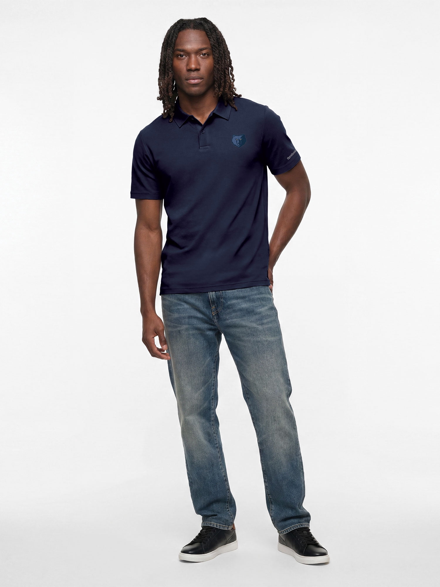 Memphis Grizzlies Reebok Mens Short Sleeve Polo Shirt