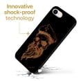 thumbnail image 3 of Case Yard Wooden Case for iPhone-SE Soft TPU Silicone cover Slim Fit Shockproof Wood Protective Phone Cover for Girls Boys Men and Women Supports Wireless Charging Sailor Skull Design, 3 of 7