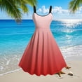 thumbnail image 2 of Spaghetti Straps Gradient Swing Dresses for Women Summer Casual Sleeveless Loose A-Line Mini Beach Sundress, 2 of 6