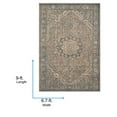 thumbnail image 6 of Livabliss Washable Rugs for Living Room, 7x9 Colin Traditional Brown Area Rug, Bedroom Dining Room Home Decor Stain Resistant Carpet (6'7" x 9'), 6 of 9
