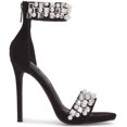 thumbnail image 2 of Lauren Lorraine Sizzle Black Pearl & Gem Embellished High Heel Two Piece Sandals, 2 of 6