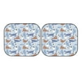 thumbnail image 7 of Haiem Seal Fox Seagull Whales Car Windshield Sun Shade (2 Pieces) Foldable Windshield Sun Shade Car Accessories for Truck SUV Pickup-Large, 7 of 7