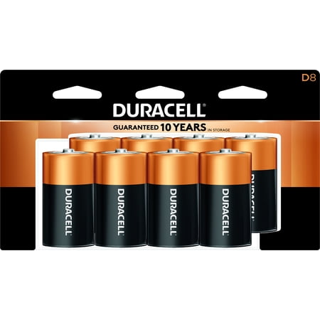 Duracell Coppertop Alkaline D Batteries, 8 Count