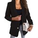 thumbnail image 1 of Moda Mujer Camiseta de manga larga Otoño Frente abierto Prendas de abrigo sueltas Blusa sólida Abrigo Tops Fridja  po5559, 1 of 8