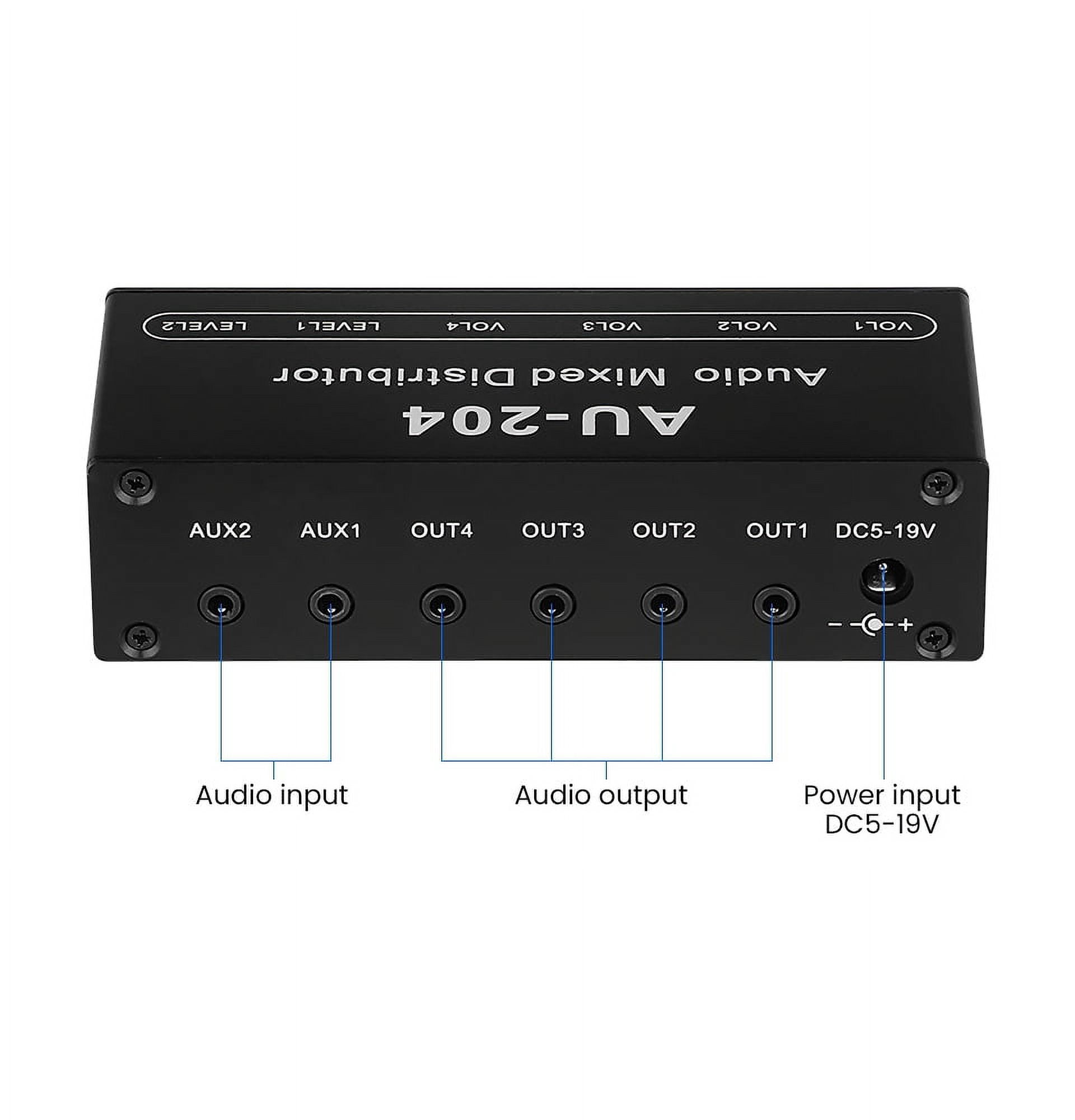 JIAHAOO High-Fidelity Audio Mixer for Multiple Devices 5x Magnification, Individual Volume Control