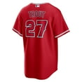 thumbnail image 3 of Men's Nike Mike Trout Red Los Angeles Angels Alternate Replica Player Name Jersey, 3 of 3