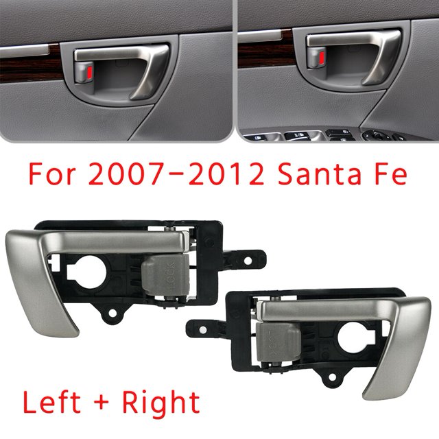 Left +Right Side Interior Inner Door Handle for 2007-2012 with Gray Knob 82610-2B010 82620-2B010