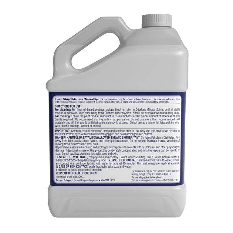 Klean-Strip Odorless Mineral Spirits, 1 Gallon photo 2