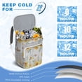thumbnail image 3 of Floral Sunflower and Bee Illustration Insulated Cooler Backpack - 20L Picnic Backpack for Outdoor, Travel & Work, Rustic Yellow Pattern, 3 of 5
