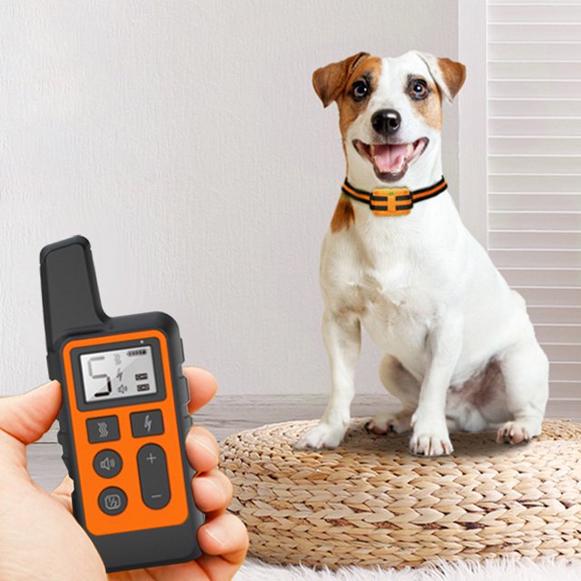 Supresor de ladridos para perros, tapón de ladridos impermeable, suministros de entrenamiento para perros (2 perros naranja)