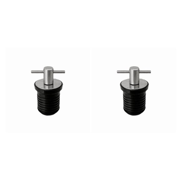 Speravity Tapón de drenaje para cubierta, suministros para barcos, escurridor en forma de T, accesorios de kayak de acero inoxidable, bote de Type1 NO1