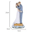 thumbnail image 4 of Pareja estatua novia G Cake Topper figuritas boda R día aniversario, 4 of 4