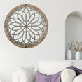 thumbnail image 3 of WLPZXP Medallions Metal Round Wall Decor. Home Living Room Wall Sculptures Coffee, 3 of 8