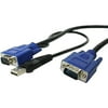 StarTech.com SVECONUS10 10 ft 2-in-1 Ultra Thin USB KVM Cable
