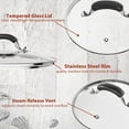 thumbnail image 3 of WishDirect Tempered Glass Lid for Instant Pot 8 Quart, Universal Electric Pressure Cooker Lid with Two Handle Knobs - 10 Inch, 3 of 6