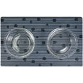 thumbnail image 5 of Drymate Pet Bowl Placemat, Dog & Cat Food Feeding Mat - Absorbent Fabric, Waterproof Backing, Slip-Resistant - Machine Washable/Durable (12” x 20”) (Grey Stripe Black Paw), 5 of 5