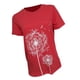 thumbnail image 2 of Guardurnaity Camisas de cuello para mujer, camisetas transpirables de verano de estilo Simple de diente de león de manga corta, ropa Unisex, Prendas para la parte del cuerpo Rojo SG, 2 of 6
