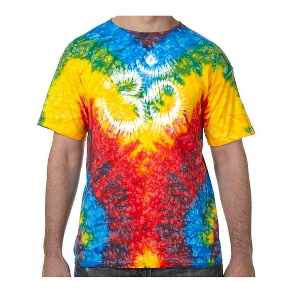 Tie Dye AUM Tie Dye Tee Shirt - Woodstock, Large Kids (10-12)