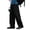 Black, variant on Rexolia Mens Packable Rain Pants Waterproof Windproof Lightweight Overpants Half Leg button Hiking Fishing Outdoor Black 2XL