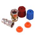 thumbnail image 1 of Adaptateur de Conversion Rapide 1/4 Pouces AC R-12 à R-134a Kit de Capuchons de Système de Raccord Haut/bas, 1 of 7