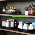 thumbnail image 6 of 2PCS Black Lazy Organizer 10Inch,Rotating Turntable for Kitchen, Cabinet, Vanity, Bathroom, Pantry Storage Organizer,2 * 10 Inch Lazy Susan Organizer,Black, 6 of 6