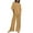 Khaki#summer outfits for women 2 piece cotton linen, variant on Summer Outfits for Women,2 Piece Cotton Linen Set Boyfriend Oversized Short Sleeve T Shirts Wide Leg Pants Plus Size Solid Color Workout Tracksuit Sweatsuits