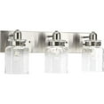 thumbnail image 1 of Progress Lighting P300047-009 Calhoun Three-Light Bath and Vanity, Brushed Nickel, 1 of 3