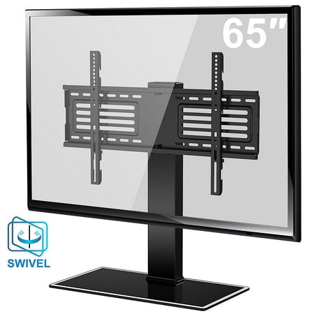 Oval Top Mount - FITUEYES Swivel TV Stand with Mount for 32 to 65 inch TV TT105001GB