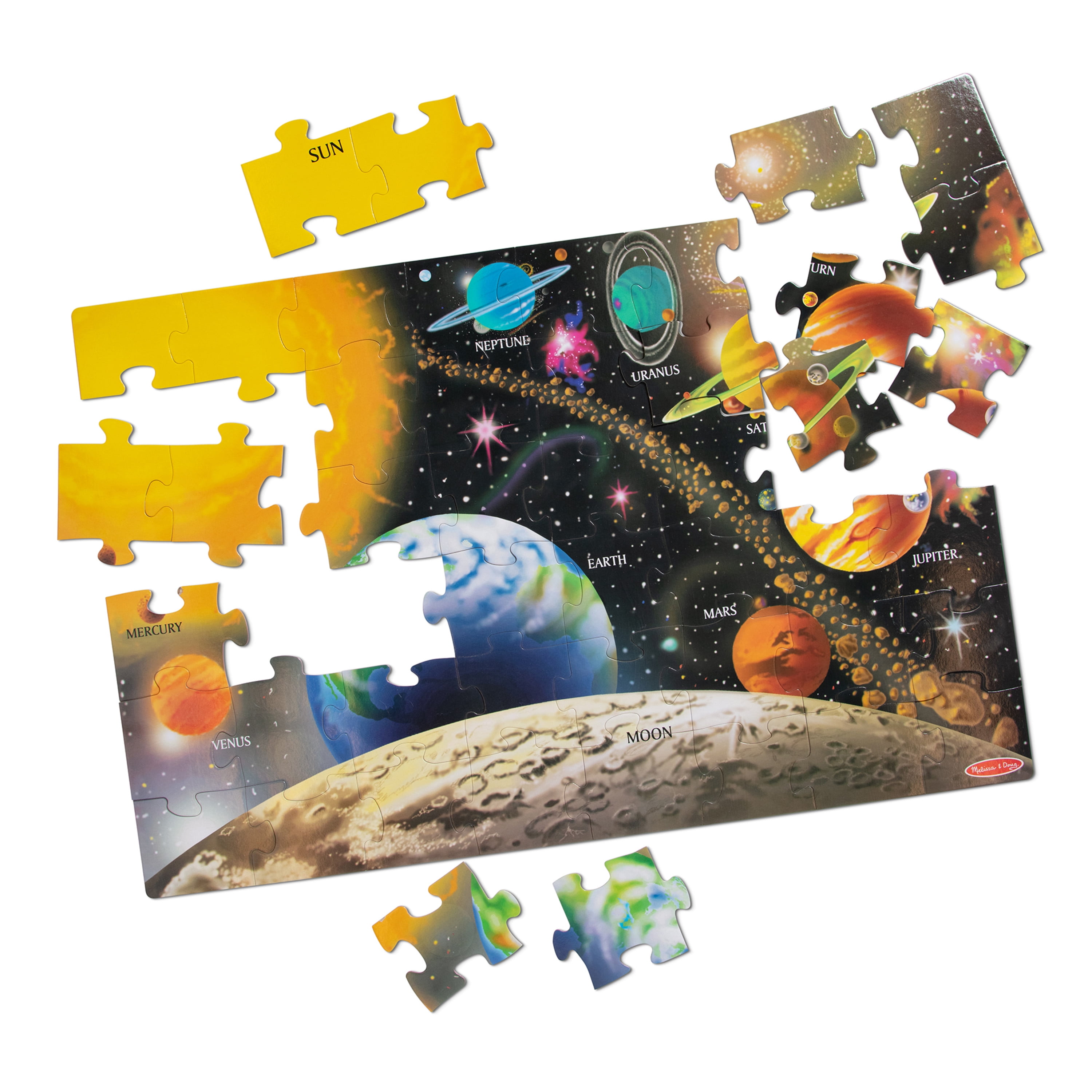 新品Melissa  Doug Solar System Floor Puzzle (48 pcs, x 
