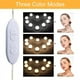 thumbnail image 4 of Espejo iluminado con 10 bombillas LED regulables Hollywood, luz de espejo de tocador de baño con 3 colores (espejo no incluido), 4 of 5